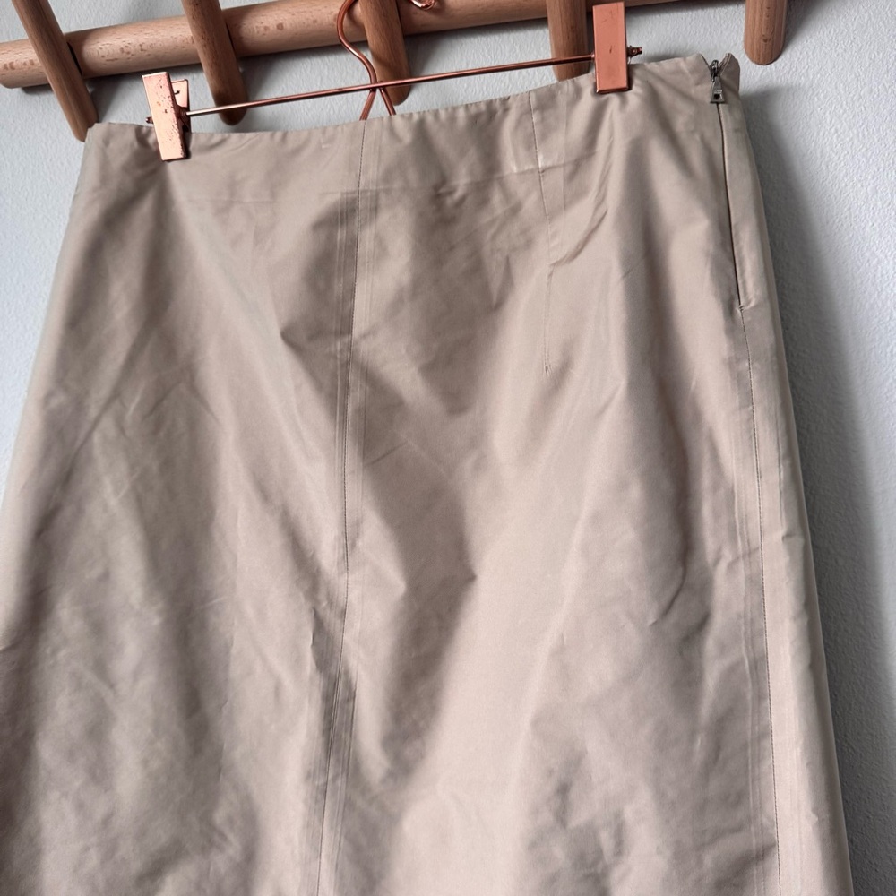 Prada Khaki Sateen Skirt - Picture 2 of 10